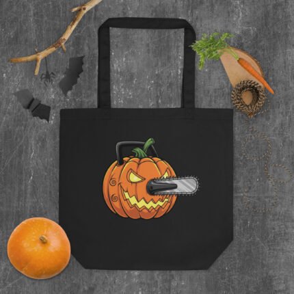 Pumpkin Pochita - Chainsaw Man Halloween Eco Tote Bag