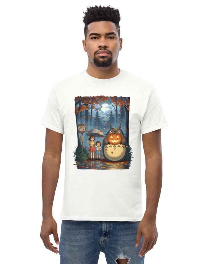 My Spooky Neighbor” – Totoro’s Halloween Bus Stop Tee